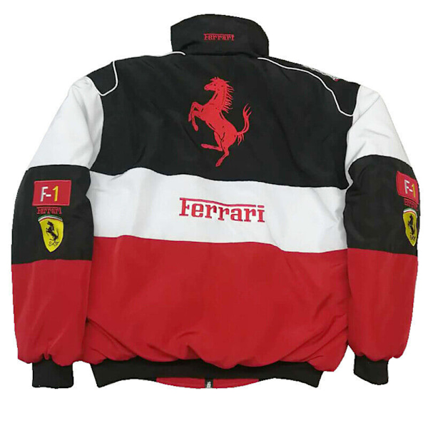 2024 Ferrari Musta Brodeeraus Eksklusiivinen Takki Setti F1 Tiimi Kilpa-ajo Miehille B B L