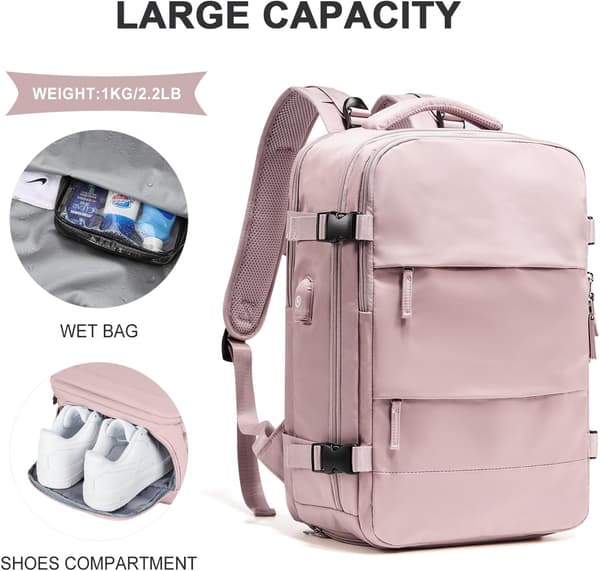 Reiseveske Organizer Sett - Din Perfekte Pakkehjelp Small light pink