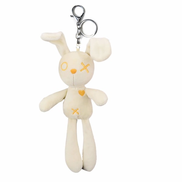 Djurplyschnyckelring Söt kaninstoppad leksak och intressant ryggsäck dockhänge för barn eller vänner (OX Rabbit 2-pack)
