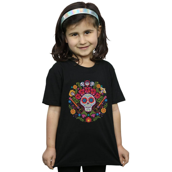 Disney Girls Coco T-shirt i bomull med broderat print 9-11 Y Svart 9-11 år