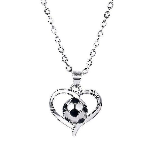 World Cup fodbold halskæde hjerte vedhæng smykker