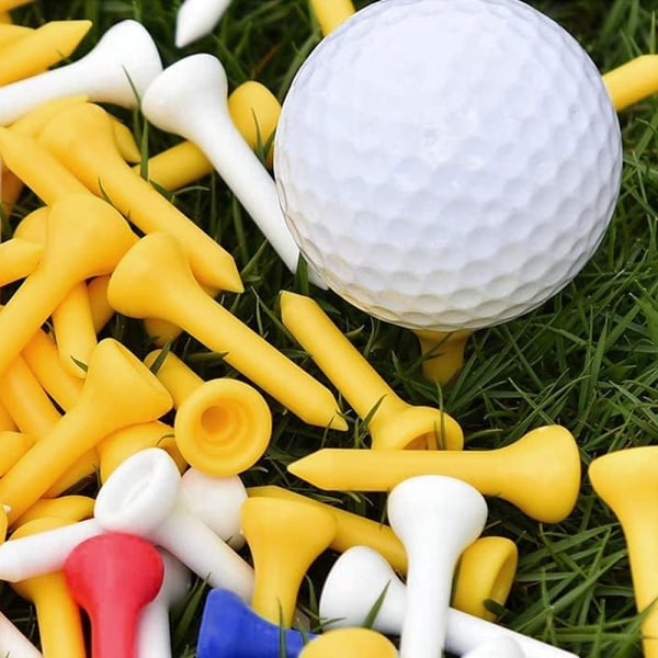 Plast Cropped Golf T-skjorter 49mm Blandede farger 100 Count