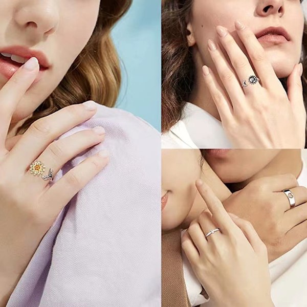 Antistressring, 4 Ringer MultiColor