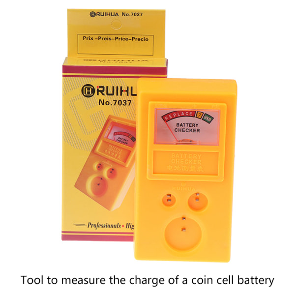 Knappcell Batteritestare Checker Watch Reparasjonsverktøyssats