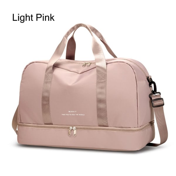 Kvindernes Rejsetaske Weekender-Håndtaske LYSE ROSA Light Pink