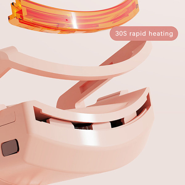 Elektrisk uppvärmd curling ögonfransverktyg Dubbel ögonfransböjare White