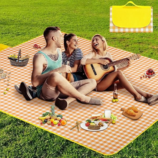 Picknickfilt, picknickfilt vanntät vikbar, strandfilt utendørsmatta.