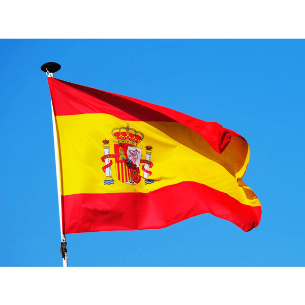 2 stk Spanien flag 3x5 fod 2022 World Cup dekorationer