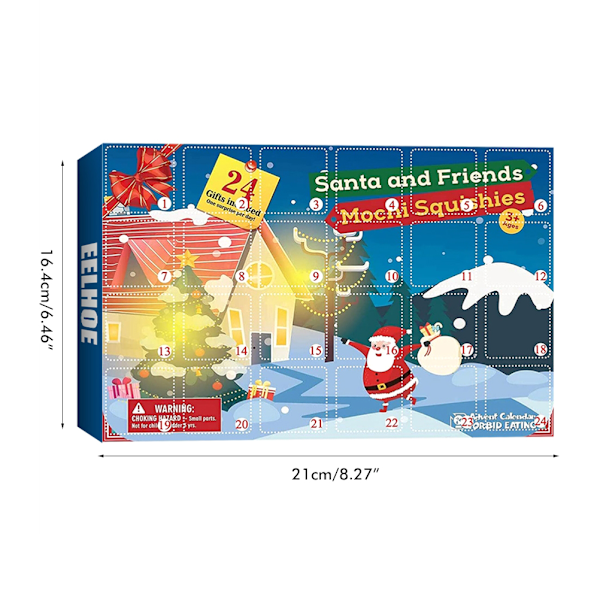 2021 Julkalender 24 dagar nedräkningskalender Blind Box lindra stressleksak pedagogiska leksaker present till barn vuxna