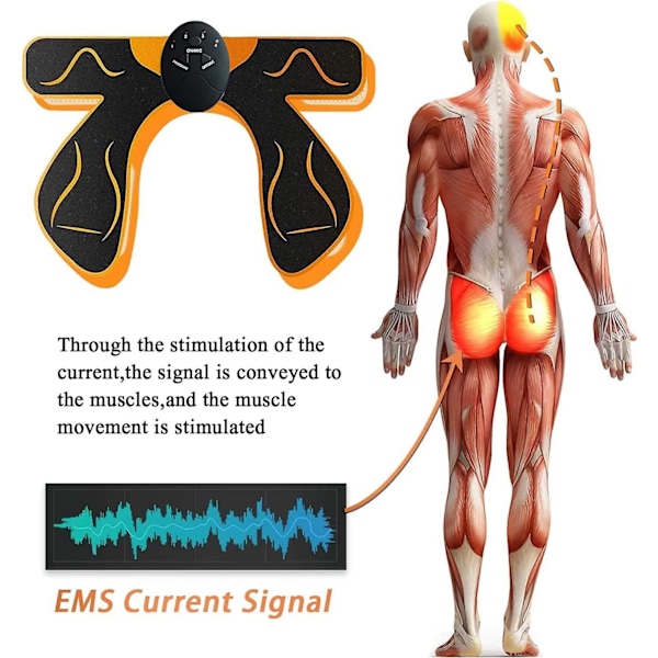 Bn Elektrisk Muskelstimulator Muskelmassager Rumpa Ems Muskelstimulator Elektrisk Rumpa Tränare Lyft/Formning