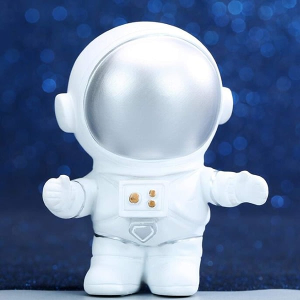 Harpiks Astronaut Kakedekorasjoner Rommann Bursdagsfest Kakedekorasjoner Astronaut Statue Dekorasjoner Romtema Festfavoritter (sølvklemmer)