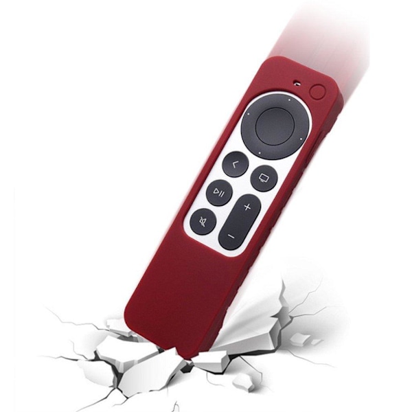 Apple TV 4K (2021) Remote Control with Silicone Cover - Red red Mjukplast