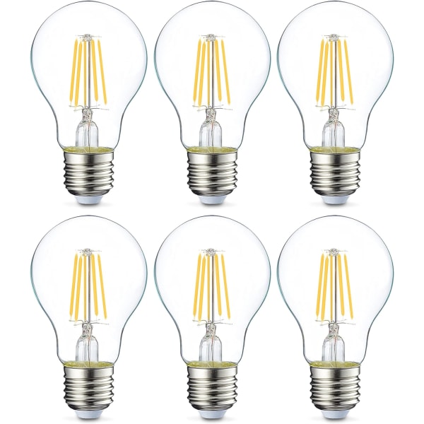 Pack LED Edison-lampor E27 Skruvsockel 4,3W (40W ekvivalent) Klar