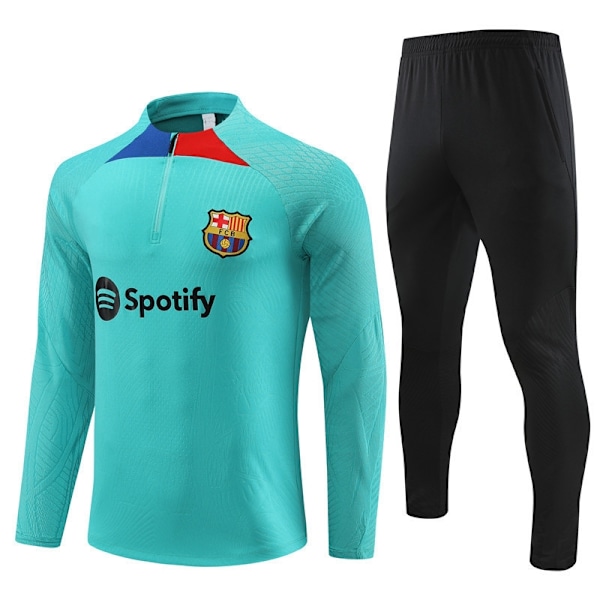 Säsong 2324 Barcelona Royal M Arsenal Långärmad Halv Dragkedja Träningsdräkt Vuxen Fotbollslag Uniform Träningskläder Långärmad Dräkt Hu Lanser-1-Xin Hu Lanse-1 Hu Lanse-1 16