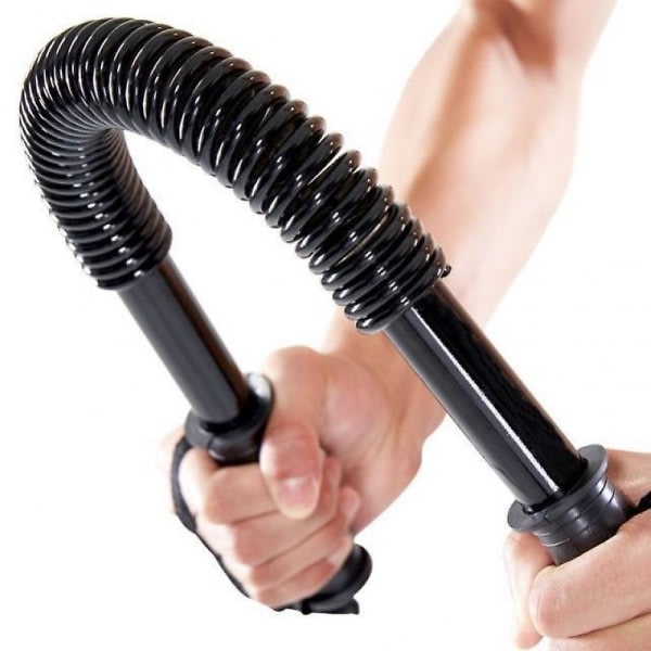 Unisex armbröststyrketräning Spring Power Twister Bar Träning Fitness Muskeluppbyggnad (1st-svart)