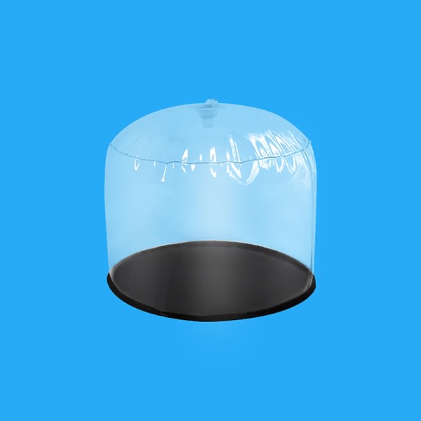 Hållare Air Inflation Uppblåsbar PVC läpinäkyvä Hat Support Cap M
