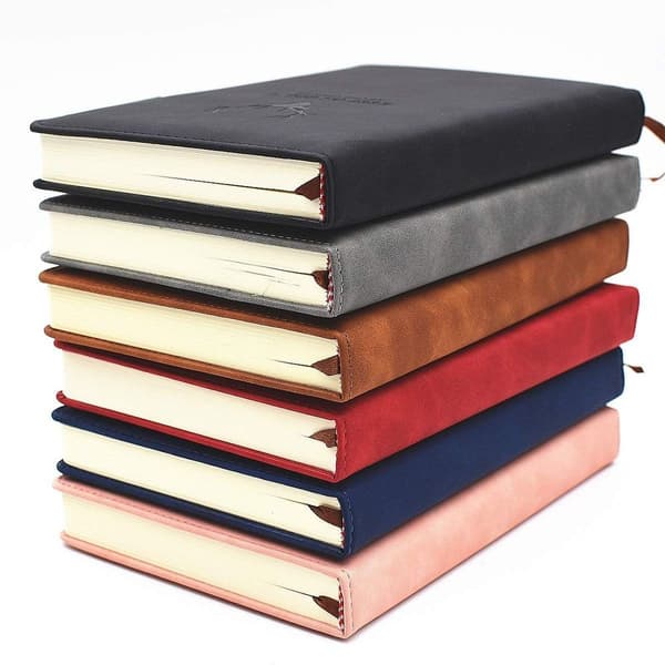 Notesbog A5 linjeret, hardback dagbog med 360 sider og 80 g/m²-FF-