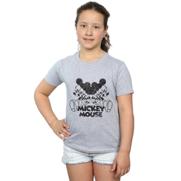 Disney Girls Mickey Mouse T-shirt i bomuld 12-13 år S Sports Grey 12-13 år