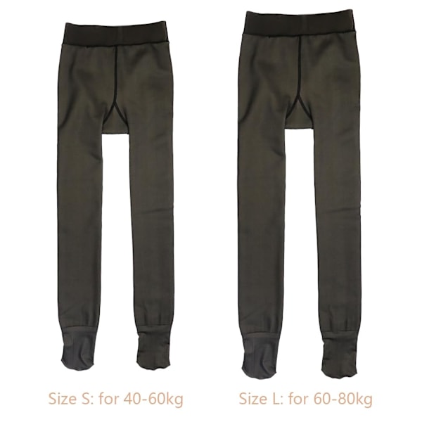 Termiska fleecefodrade tights för kvinnor, falsk genomskinlig hudfärg för varma vintertjocka strumpbyxor leggings med fleecefoder 200 Gr(S-M) Svart-XF4-