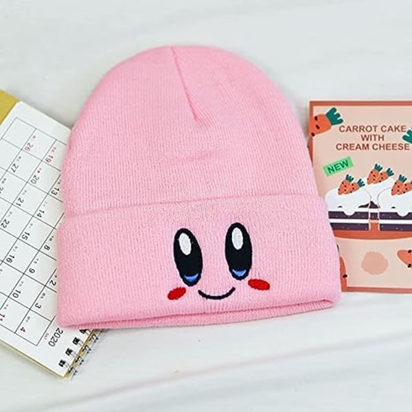 HANTVERK - Kirby Beanie Aikuisten Koko Anime Hat Tarvike Kawaii, Medium-Large