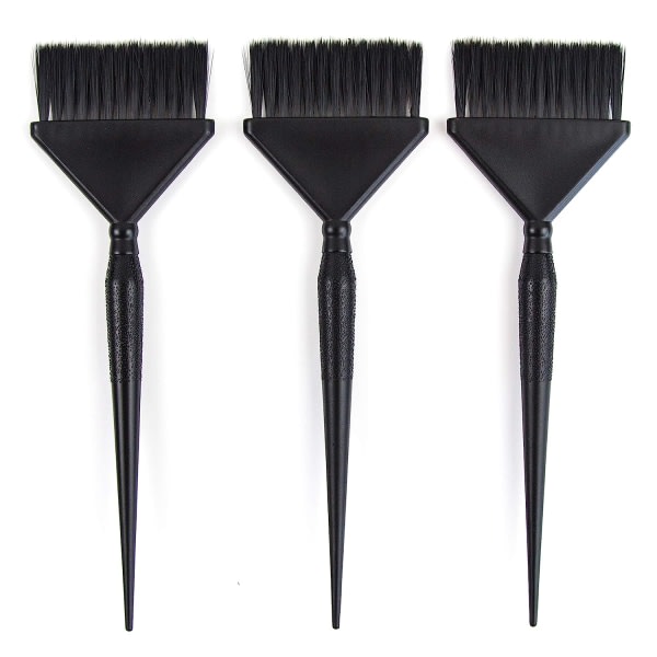 3 ekstra breda hårfärgsborstar - Sett - Hårfärgsborsteapplikator - Hårfärgsborste