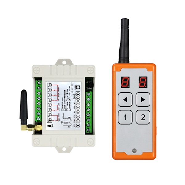 RF-kaukosäädin 12V-48V 4-kanavainen Universaali 315Mhz/433Mhz kaukosäädin moottorivesipumpan releen vastaanottimelle ja lähettimelle