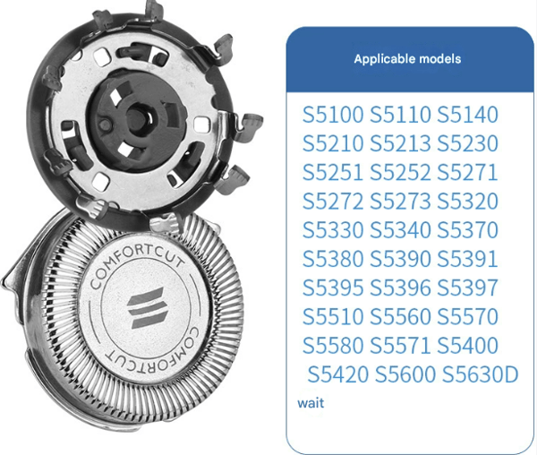 Erstatningsblader til Philips Series 5000 elektriske barbermaskiner, 6-pakning