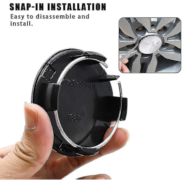 Tesla Model 3/X/S/Y Navkapselskruv Navkapsel Dekorationsskydd Modifieringstillbehör Silver (FMY)