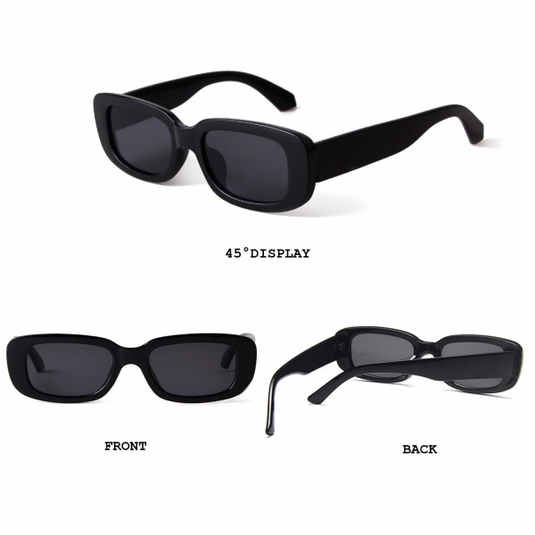 Rektangulære solbriller til kvinder Retro kørebriller mode