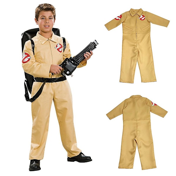 5-11 år Barn Gutter Jenter Ghostbusters Body Fancy Dress Kostymer Fest Bursdag Halloween Cosplay Jumpsuits Gaver 5-6Years