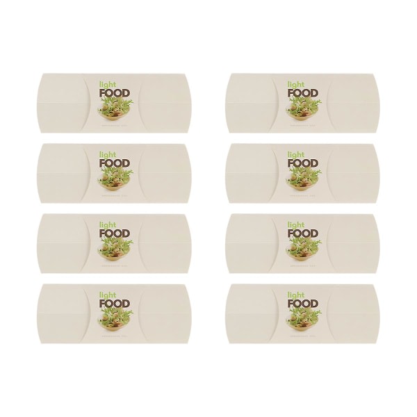 10 stk Engangs innpakningspapir Burrito emballasjepose Matbeholder Gul 24X8,5X3CM