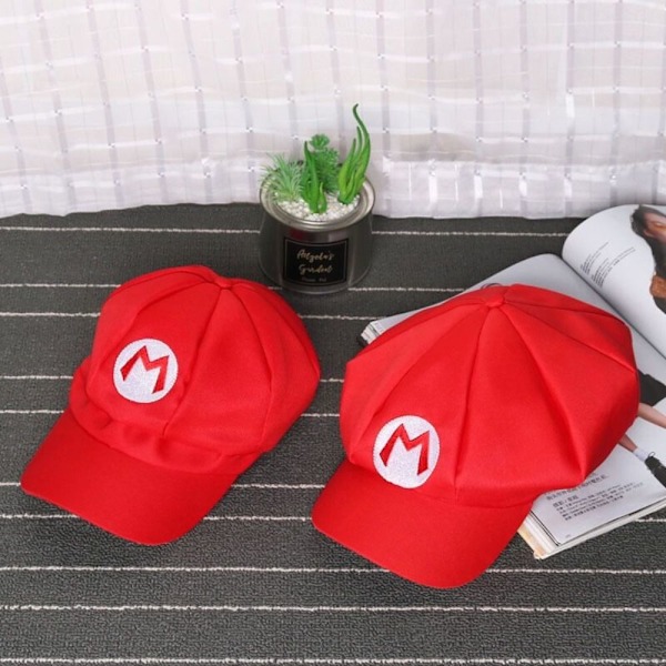 Super Mario Baseball Cap red