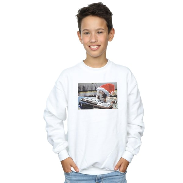 Gremlins Boys Mogwai Christmas Hat Sweatshirt 9-11 år Vit 9-11 år