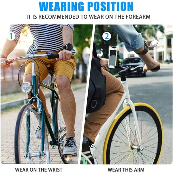 Cykel handledsspegel Justerbar vidvinkel cykelspegelsäkerhet
