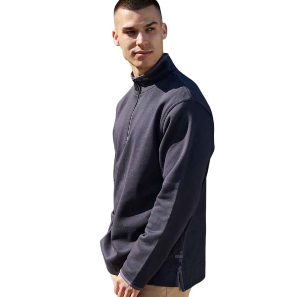 Forreste række Mænds Soft Touch-sweatshirt med lynlås L Navy/blå Navy/Blå L