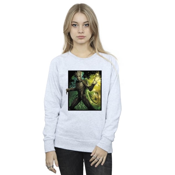 Marvel Womens/Ladies Guardians Of The Galaxy Groot Forest Energ Sports Grey L