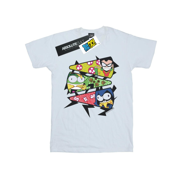 DC Comics Miesten Teen Titans Go Pizza Slice T-paita 3XL Valkoinen Valkoinen 3XL