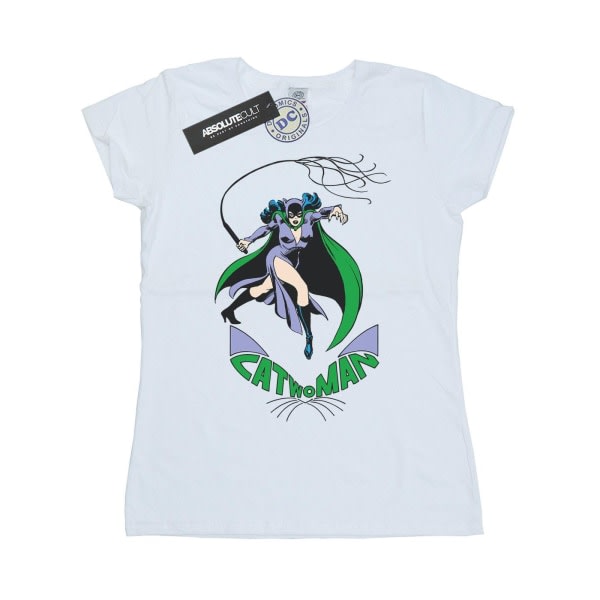 DC Comics Dame/Dame Catwoman Whip bomuld T-shirt S Hvid Hvid S