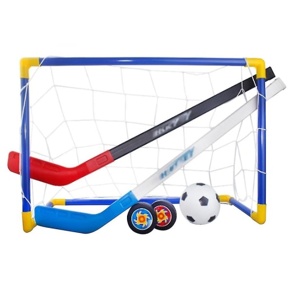 Leksaker för pojkar och flickor 3-6 år Barn Ishockeyklubbor Träningsverktyg Barn Sport Fotboll & Landhockeymål med bollar Set Fotboll