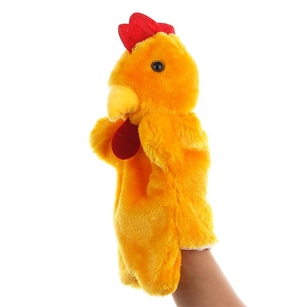 En (hane, højde 25 cm) hånddukke til børn, Deluxe plys hånd