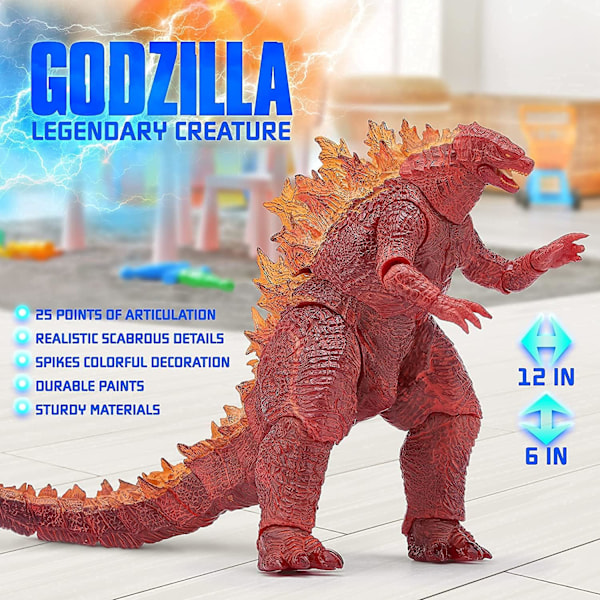 Kongernes Konge Legetøj - Godzilla Actionfigur - Dinosaur