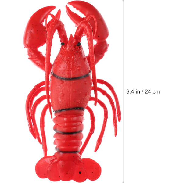 Leksak Hummer Gummi, Hummer Form Simulering Mjuk Gummi Modell