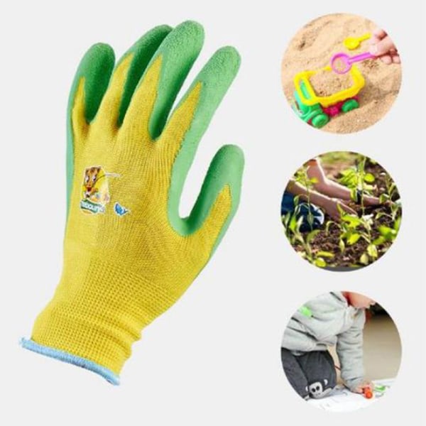 Barn/Junior Garden Safety Gummibelagda handskar DIY Age fra Ye