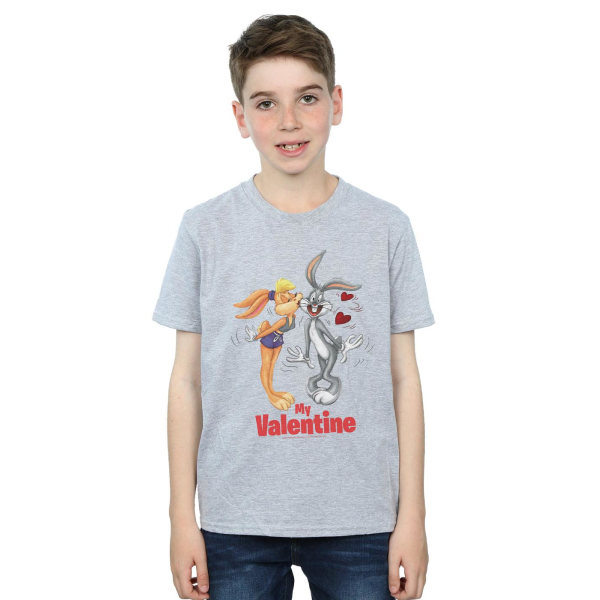 Looney Tunes Boys Bugs Bunny och Lola Alla hjärtans dag T-shirt 7 Sport Grå 7-8 år
