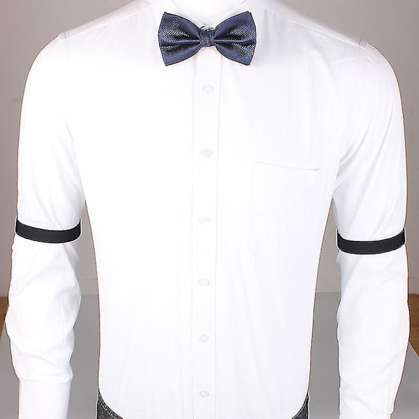 Par Unisex Elastiske Skjorteermholdere Justerbare Armmansjetter