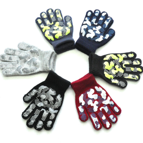 Vintervarma stickade handskar för barn 5-11 år Grundskola