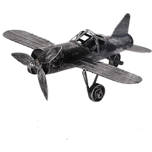 Retro flyvemaskinemodel, Mini dekorativt metalfly