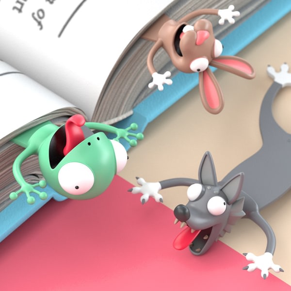 3D Stereo Kawaii Cartoon Lovely Animal Bookmark color5