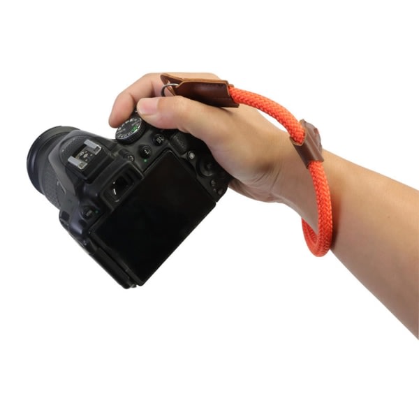 Kamerahåndleddsstropp Vevd SLR-kameragrep, grønn