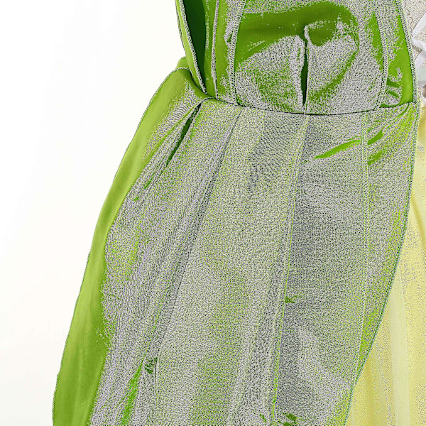 Prinsesse Tiana Cosplay Kostyme Jenter Fe Prinsesse Kjole Halloween Karneval Fest Fancy Dress 120